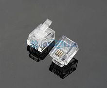 Конектор телефонний RJ12, UTP, 6p4c KDPG8005 в Notebooker.ua