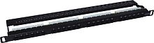 Патч-панель 19", 24xRJ45, UTP, кат.5E, 0.5U, організатор KD-PP46-UTP-C5e-24P-0.5U в Notebooker.ua