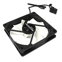 Вентилятор для корпусу 120mm ч орний білі лопасті GMX-WFBK-WT в Notebooker.ua