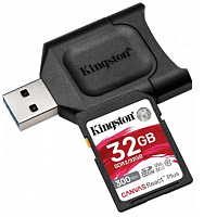 Карта пам'яті KINGSTON React Plus SDR2 +MLP SD Reader (MLPR2/32GB) в Notebooker.ua