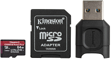 Карта пам'яті KINGSTON React Plus SDCR2 w/Adapter (MLPMR2/64GB) в Notebooker.ua
