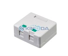 Коробка під два порти, без кей стоунів, біла KD-WP06-B в Notebooker.ua